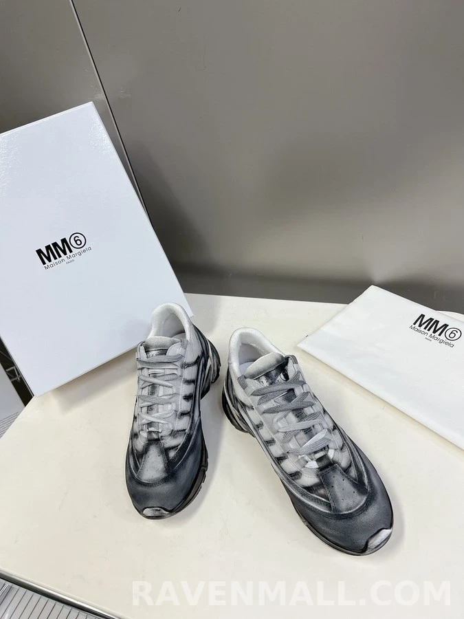 메종 마르지엘라 메종마르지엘라 MM6 디스트레스 스니커즈 상세 이미지
