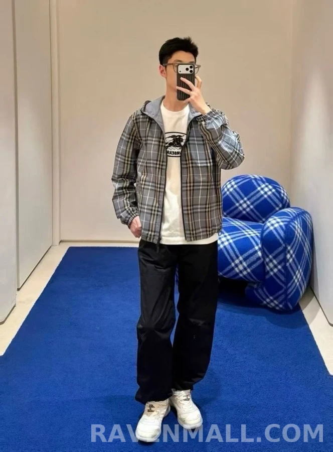 버버리 버버리 빈티지 체크 후드 집업 상세 이미지