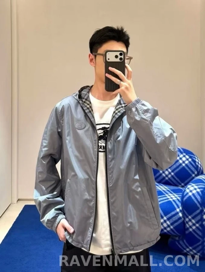 버버리 버버리 빈티지 체크 후드 집업 상세 이미지