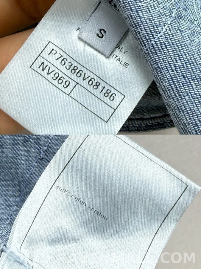 샤넬 샤넬 퀼팅 데님 크롭 자켓 상세 이미지