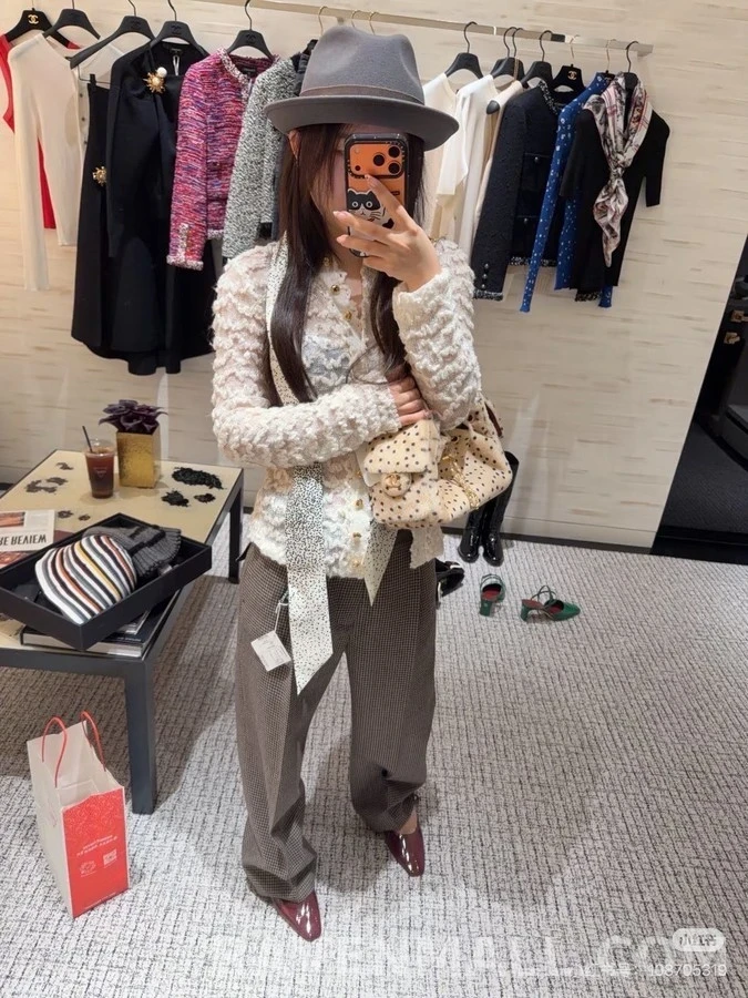 샤넬 샤넬 물결 니트 자켓 상세 이미지