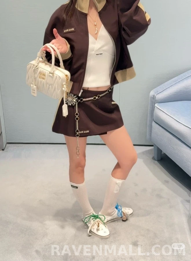 미우미우 미우미우 배색 트랙 자켓 상세 이미지