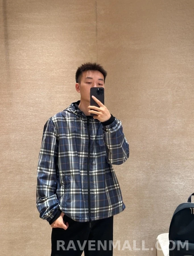 버버리 버버리 체크 리버서블 후드 재킷 상세 이미지