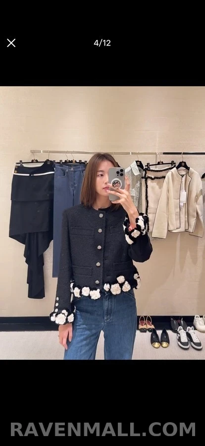 샤넬 샤넬 플라워 트위드 자켓 상세 이미지