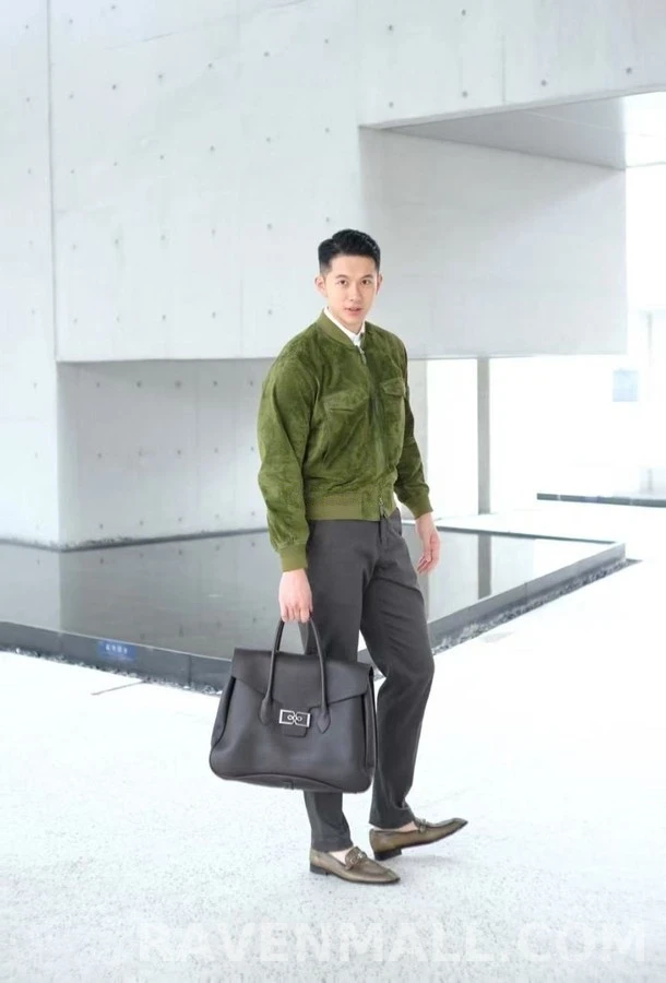 벨루티 벨루티 스웨이드 항공 점퍼 상세 이미지