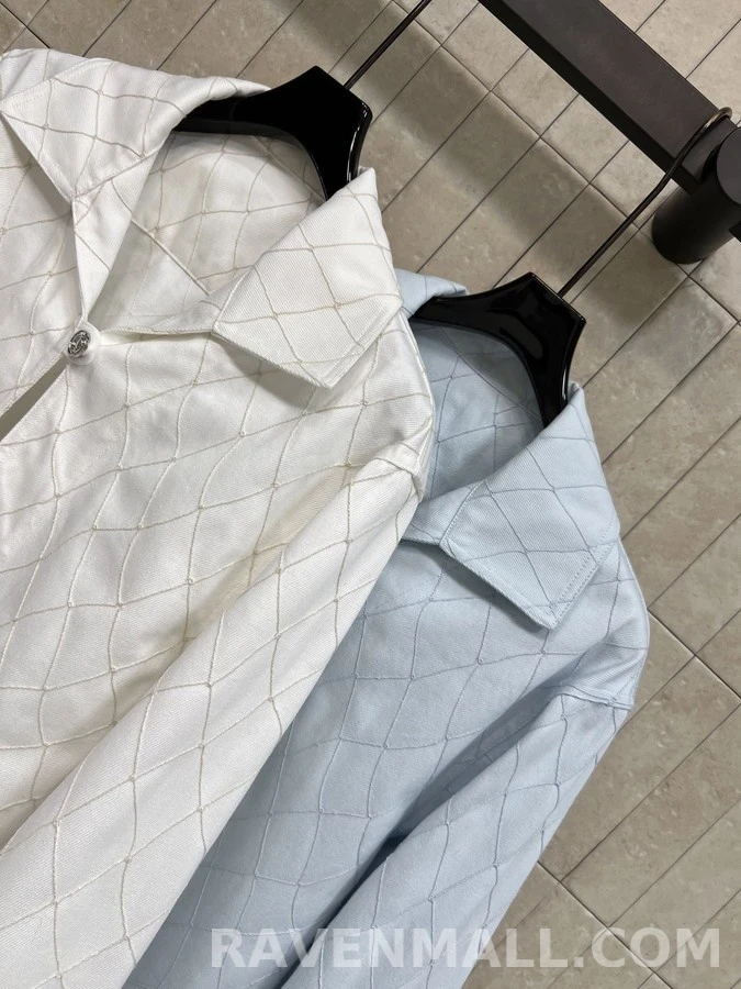 샤넬 샤넬 다이아몬드 퀼팅 데님 긴팔 티셔츠 상세 이미지