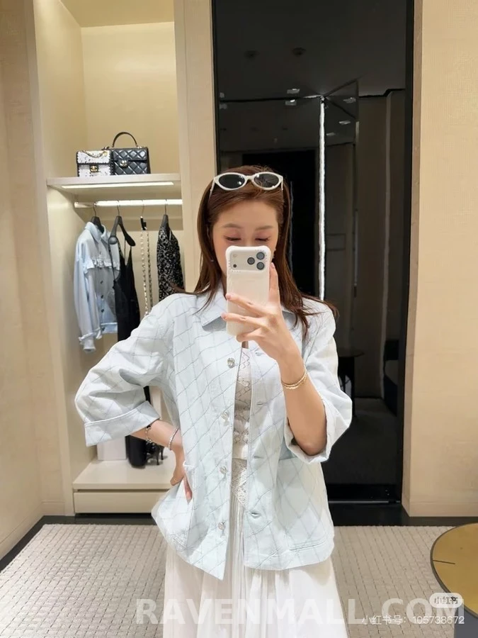 샤넬 샤넬 퀼팅 칠부 소매 자켓 상세 이미지