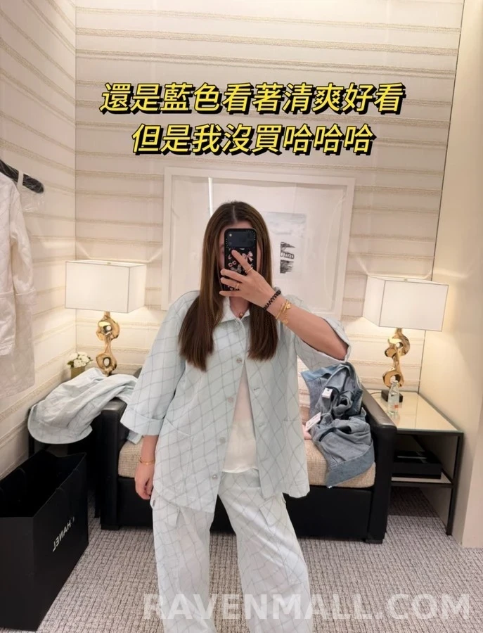 샤넬 샤넬 퀼팅 칠부 소매 자켓 상세 이미지