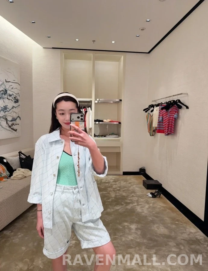샤넬 샤넬 퀼팅 칠부 소매 자켓 상세 이미지