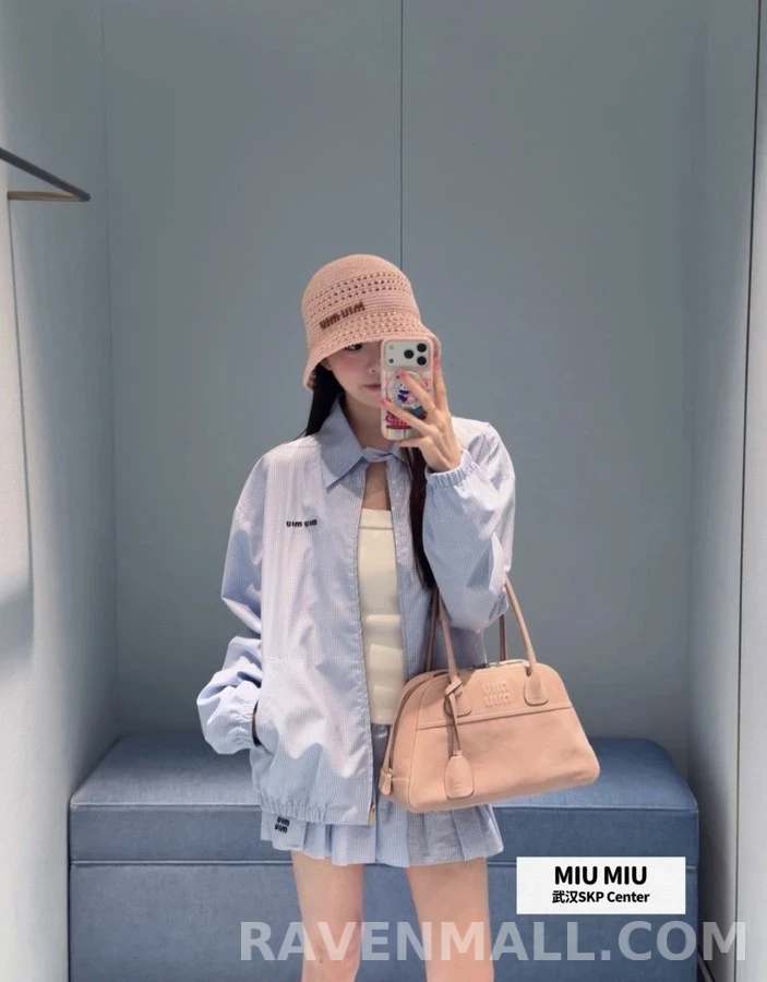 미우미우 미우미우 체크 카라 자켓 상세 이미지