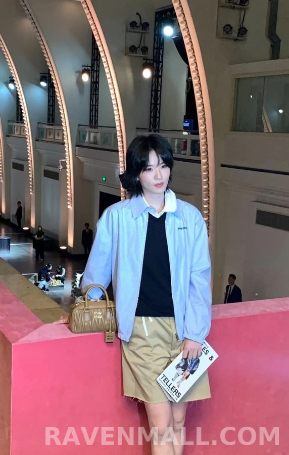 미우미우 미우미우 체크 카라 자켓 상세 이미지