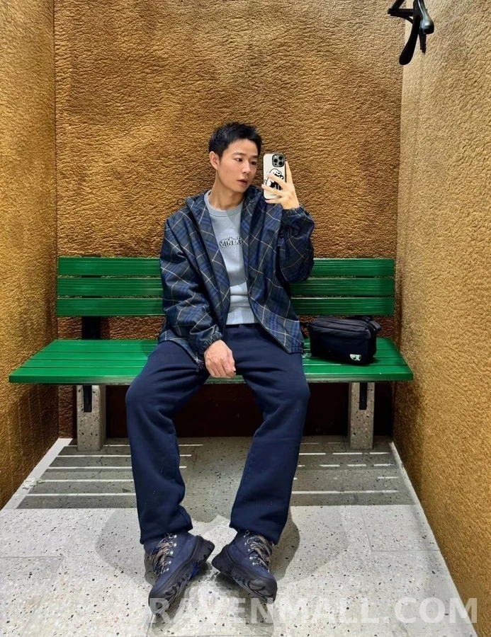 버버리 버버리 대각선 체크 자수 자켓 상세 이미지