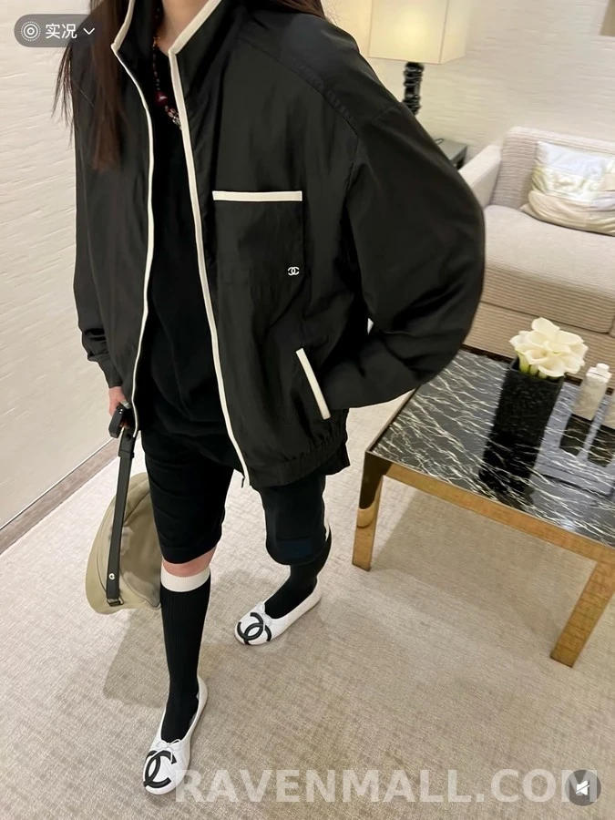 샤넬 샤넬 배색 스포츠 자켓 상세 이미지