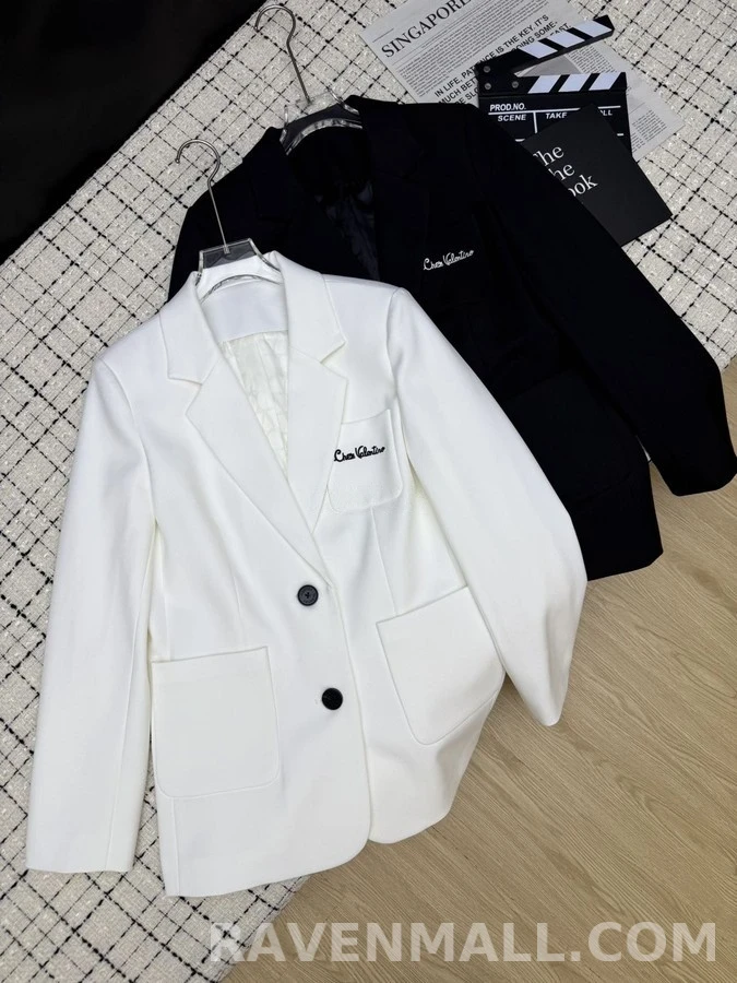 발렌티노 발렌티노 자수 로고 블레이저 상세 이미지