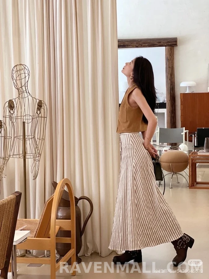 샤넬 샤넬 장식 버튼 가죽 베스트 상세 이미지