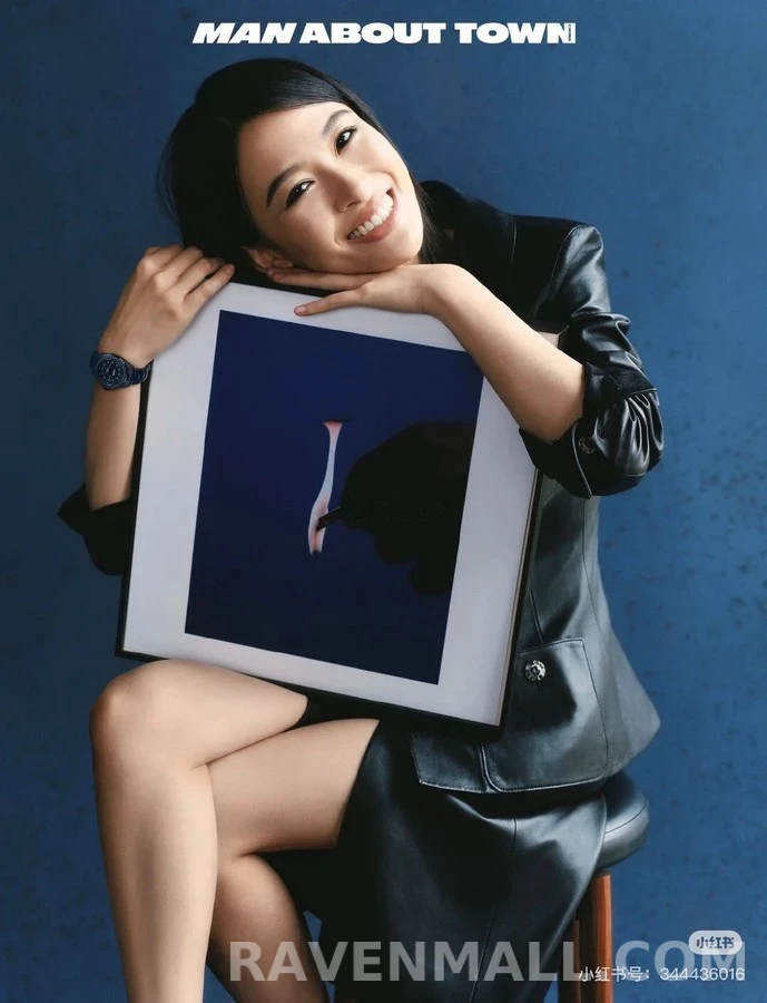 샤넬 샤넬 라운드 카라 레더 자켓 상세 이미지