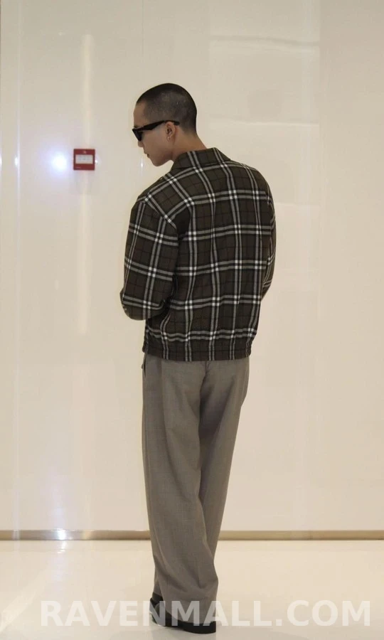 버버리 버버리 체크 캐시미어 플라이트 자켓 상세 이미지