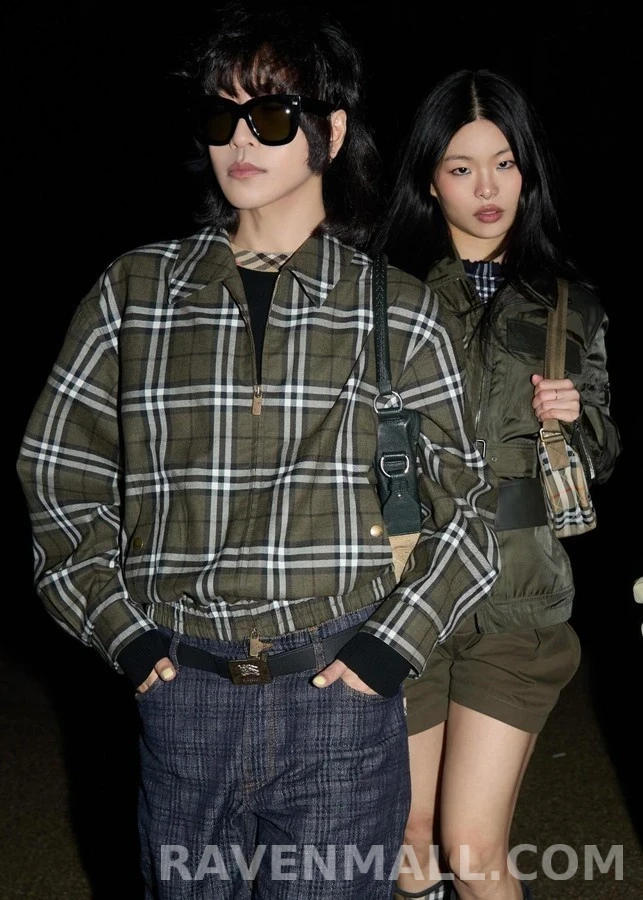 버버리 버버리 체크 캐시미어 플라이트 자켓 상세 이미지