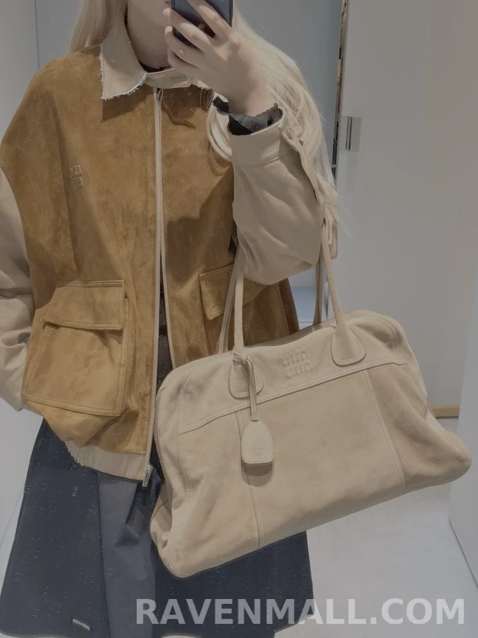 미우미우 미우미우 패치워크 레터링 자켓 상세 이미지