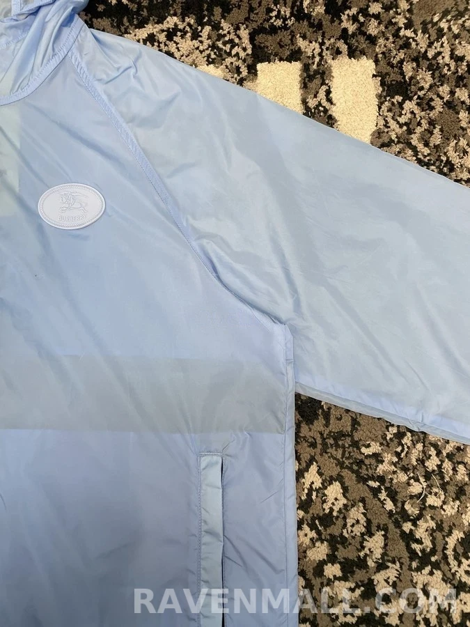 버버리 버버리 체크 배색 나일론 후드 집업 상세 이미지
