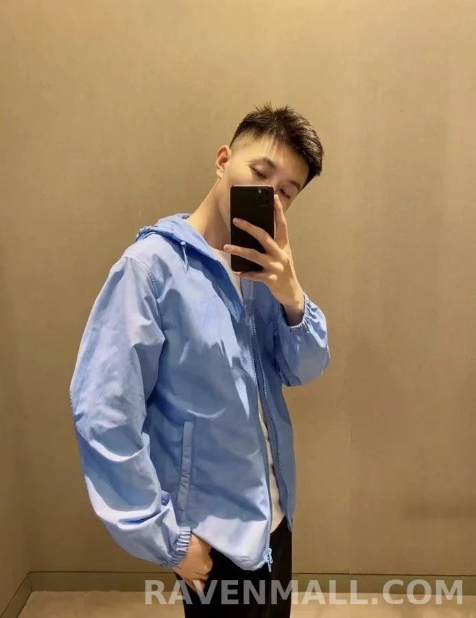 버버리 버버리 체크 배색 나일론 후드 집업 상세 이미지