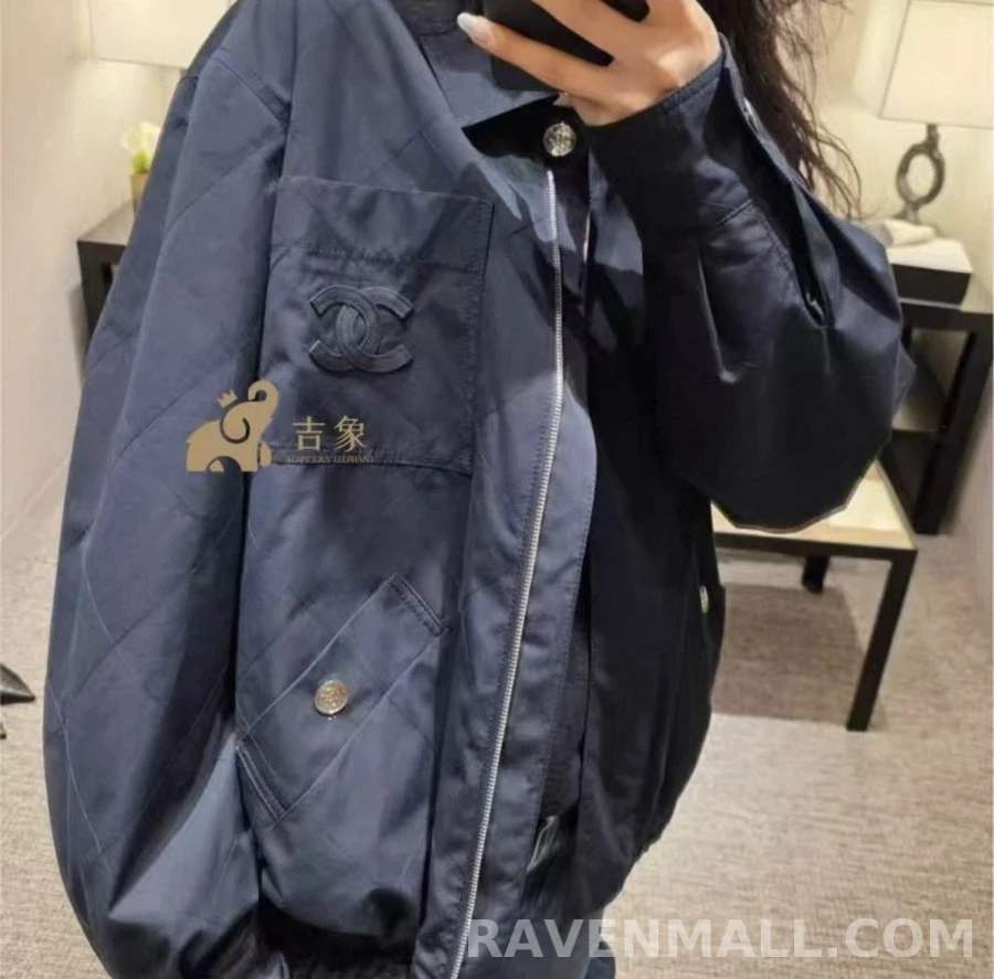 샤넬 샤넬 다이아몬드 퀼팅 카라 자켓 상세 이미지