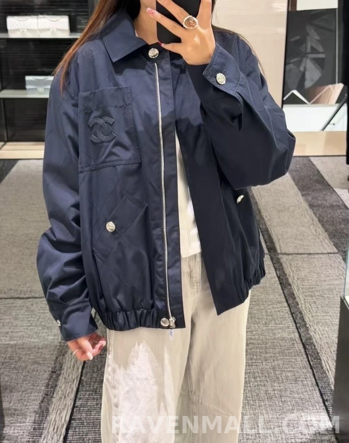 샤넬 샤넬 다이아몬드 퀼팅 카라 자켓 상세 이미지