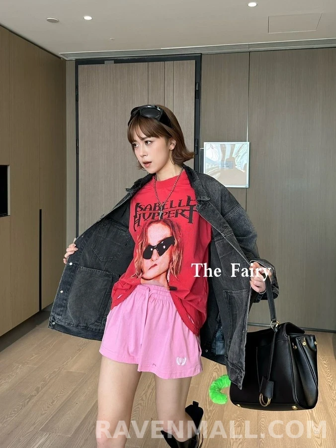 발렌시아가 발렌시아가 그라피티 레터링 워싱 데님 자켓 상세 이미지
