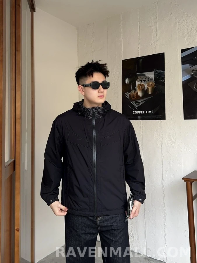 펜디 펜디 로고 후드 자켓 상세 이미지