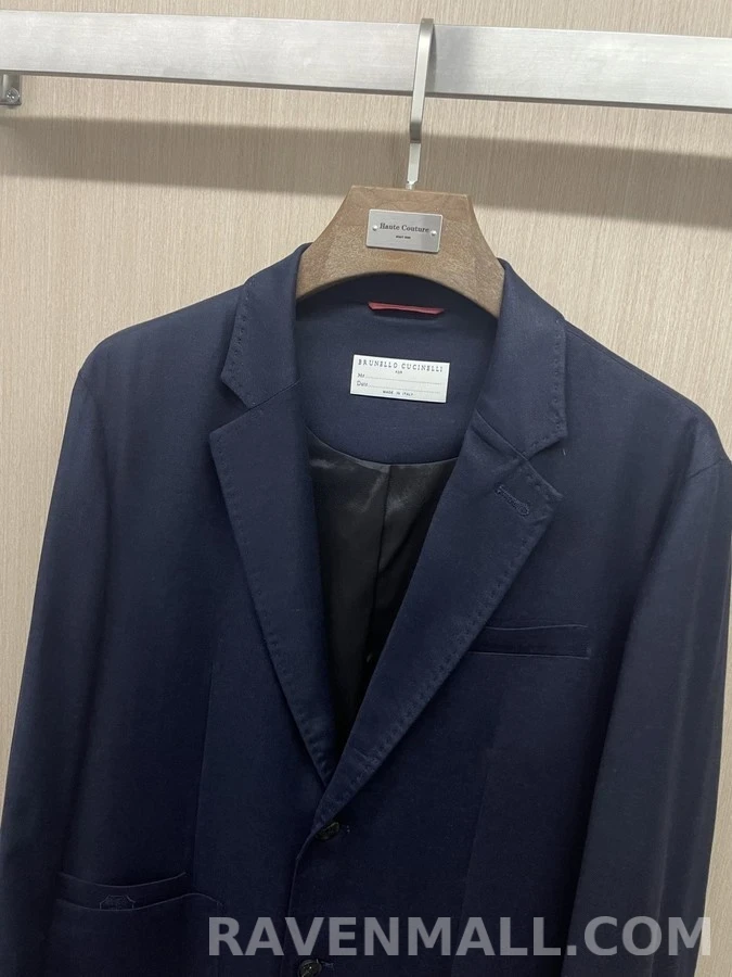 브루넬로 쿠치넬리 브루넬로 쿠치넬리 솔로메오 숄더 투버튼 블레이저 상세 이미지