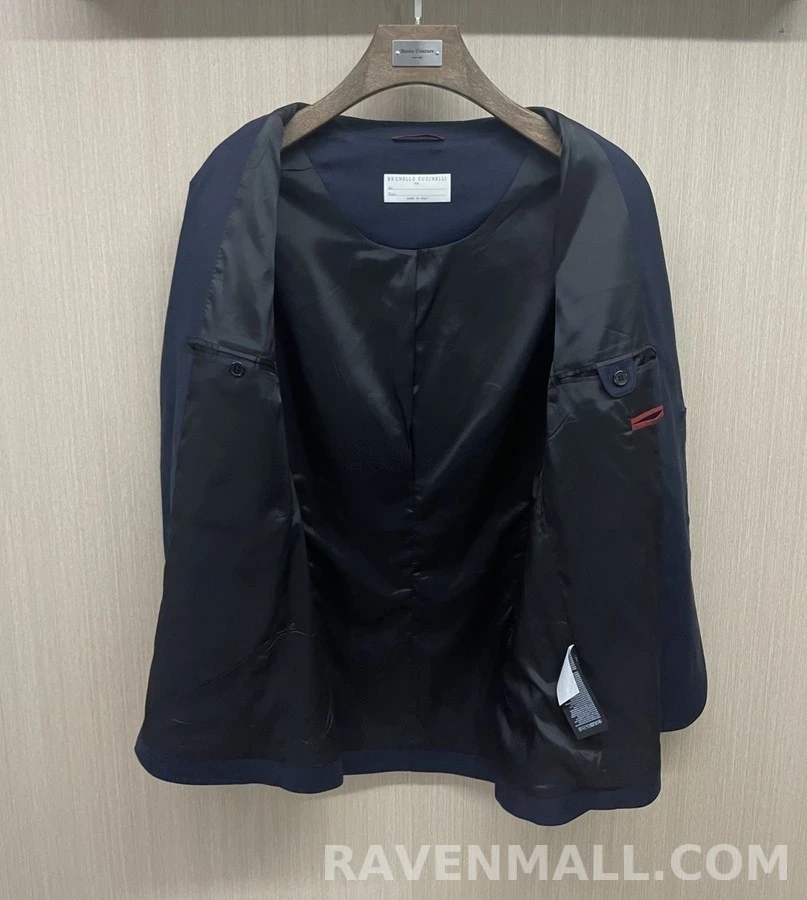브루넬로 쿠치넬리 브루넬로 쿠치넬리 솔로메오 숄더 투버튼 블레이저 상세 이미지