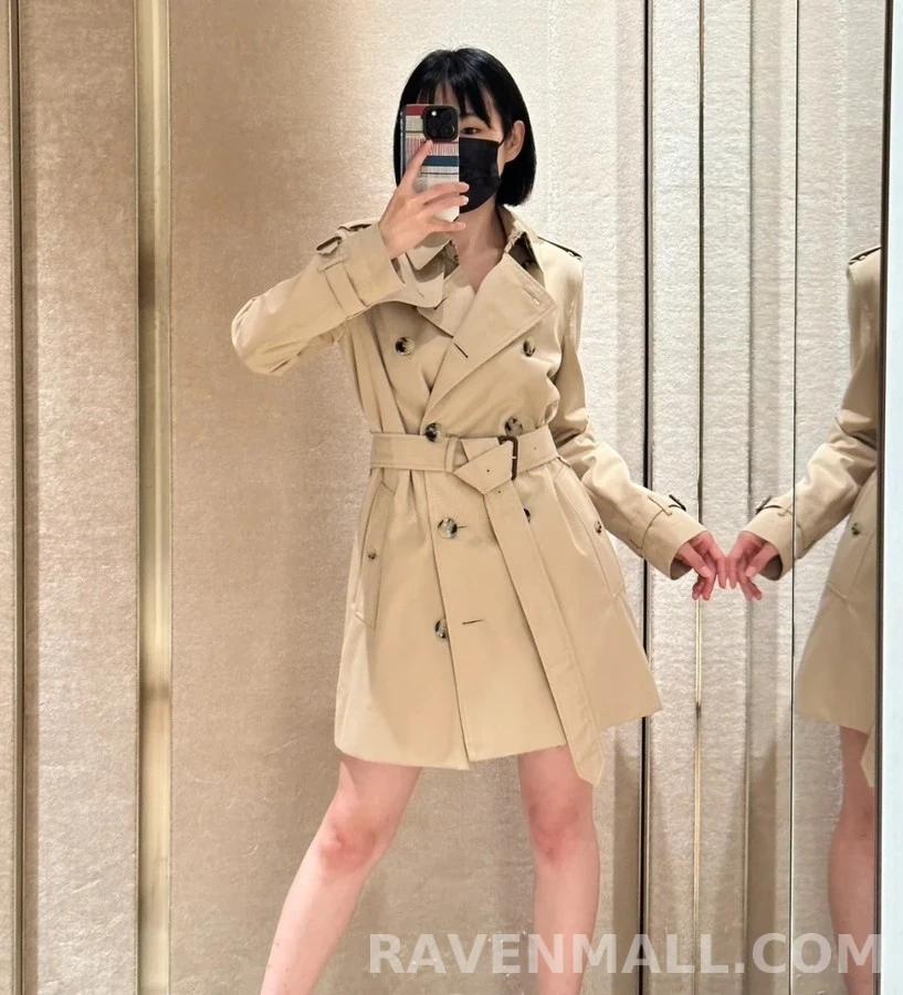 버버리 버버리 켄싱턴 쇼트 트렌치 코트 상세 이미지