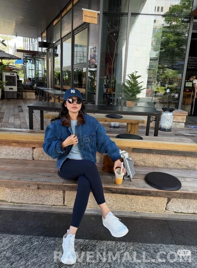 생로랑 생로랑 밍크 퍼 카라 데님 자켓 상세 이미지