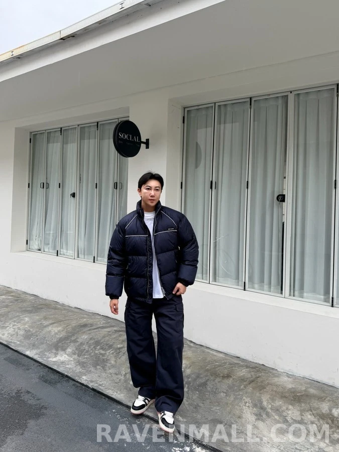 미우미우 미우미우 나일론 패딩 다운 재킷 상세 이미지