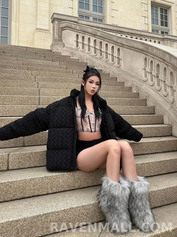 보테가베네타 보테가 베네타 인트레치오 편직 패딩 자켓 상세 이미지