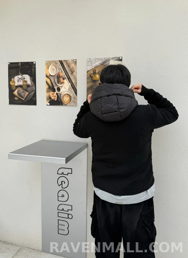 몽클레어 몽클레어 울 니트 슬리브 패딩 재킷 상세 이미지