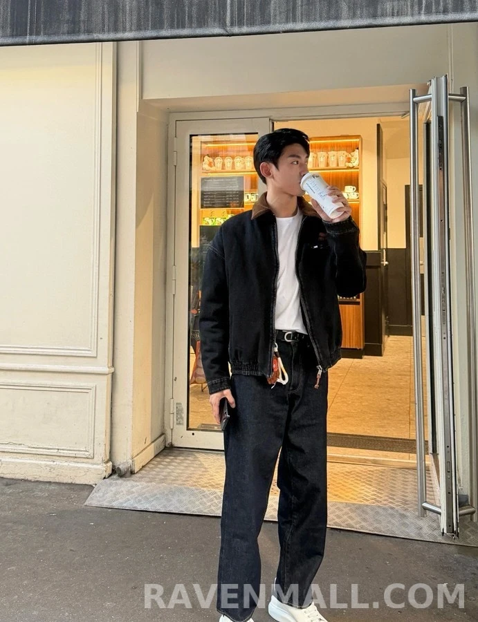 미우미우 미우미우 중공 워시 가공 코튼 자켓 상세 이미지